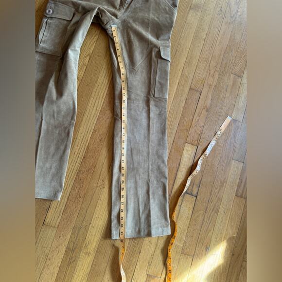 Y2K Vintage Brown Suede Pants - Picture 9 of 11